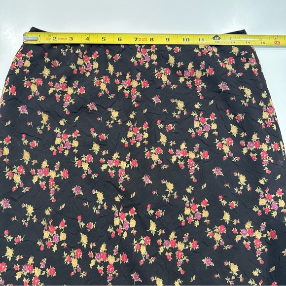 vintage 90s / y2k max studio floral spring midi skirt flowy size M - Picture 8 of 12